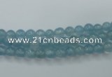 CEQ01 15.5 inches 4mm round blue sponge quartz beads wholesale