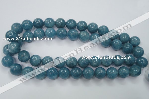 CEQ07 15.5 inches 16mm round blue sponge quartz beads wholesale