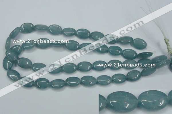 CEQ114 15.5 inches 13*18mm oval blue sponge quartz beads