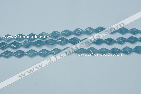 CEQ142 15.5 inches 10*14mm diamond blue sponge quartz beads