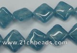 CEQ152 15.5 inches 12*12mm diamond blue sponge quartz beads