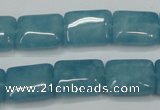 CEQ172 15.5 inches 12*16mm rectangle blue sponge quartz beads