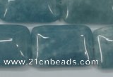 CEQ177 15.5 inches 22*30mm rectangle blue sponge quartz beads