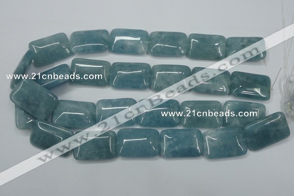 CEQ177 15.5 inches 22*30mm rectangle blue sponge quartz beads