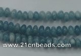 CEQ22 15.5 inches 4*6mm rondelle blue sponge quartz beads