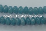 CEQ23 15.5 inches 5*8mm rondelle blue sponge quartz beads