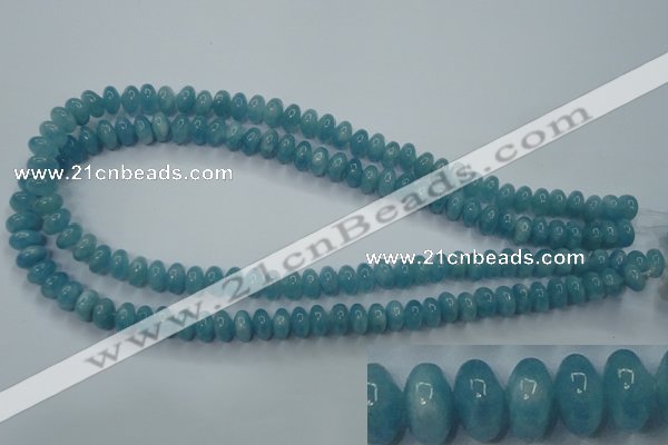 CEQ23 15.5 inches 5*8mm rondelle blue sponge quartz beads