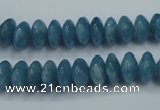 CEQ24 15.5 inches 6*10mm rondelle blue sponge quartz beads