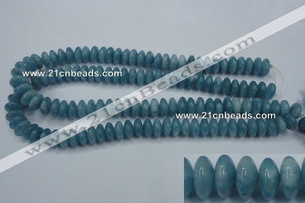 CEQ25 15.5 inches 6*12mm rondelle blue sponge quartz beads