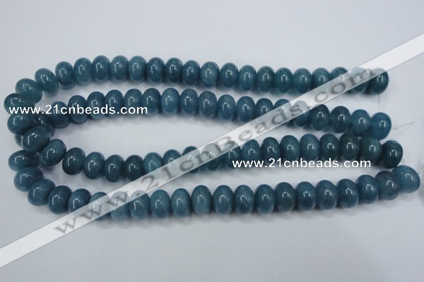 CEQ26 15.5 inches 10*14mm rondelle blue sponge quartz beads