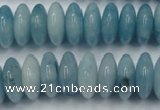 CEQ27 15.5 inches 7*16mm rondelle blue sponge quartz beads