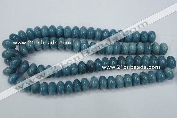 CEQ28 15.5 inches 10*16mm rondelle blue sponge quartz beads