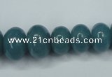 CEQ30 15.5 inches 7*10 – 15*20mm rondelle blue sponge quartz beads