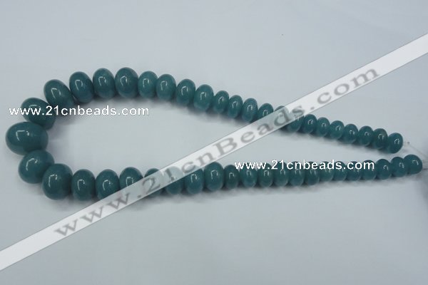 CEQ30 15.5 inches 7*10 – 15*20mm rondelle blue sponge quartz beads