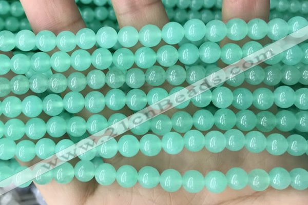 CEQ301 15.5 inches 6mm round green sponge quartz beads