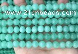 CEQ302 15.5 inches 8mm round green sponge quartz beads