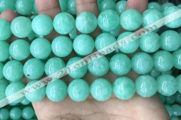 CEQ305 15.5 inches 14mm round green sponge quartz beads