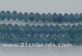 CEQ31 15.5 inches 2*4mm faceted rondelle blue sponge quartz beads