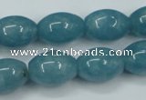 CEQ64 15.5 inches 13*18mm rice blue sponge quartz beads