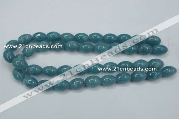 CEQ64 15.5 inches 13*18mm rice blue sponge quartz beads