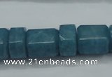 CEQ85 15.5 inches 9*14mm - 13*16mm blue sponge quartz beads