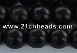 CEY07 15.5 inches 16mm round black ebony wood beads wholesale