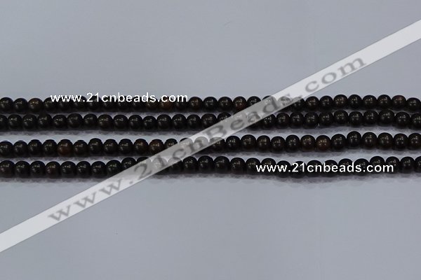 CEY51 15.5 inches 6mm round ebony wood beads wholesale