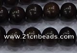 CEY53 15.5 inches 10mm round ebony wood beads wholesale