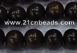 CEY54 15.5 inches 12mm round ebony wood beads wholesale