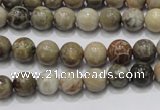 CFA26 15.5 inches 8mm round chrysanthemum agate gemstone beads