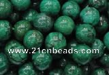 CFA68 15.5 inches 10mm round green chrysanthemum agate beads