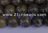 CFC214 15.5 inches 12mm round grey fossil coral beads wholesale