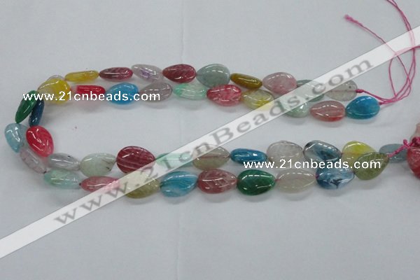 CFG1120 15.5 inches 13*18mm carved leaf agate gemstone beads