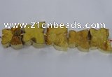 CFG1191 7.5 inches 40*45mm - 45*55mm butterfly druzy agate beads