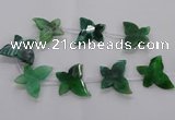 CFG1251 15.5 inches 30*45mm - 35*45mm carved butterfly agate beads