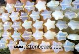 CFG1677 15 inches 14mm carved star opalite beads wholesale