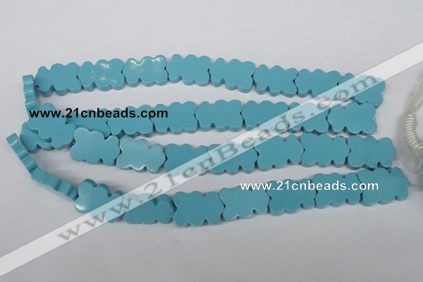 CFG285 15.5 inches 17*25mm carved turquoise beads