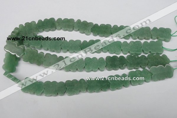 CFG286 15.5 inches 17*25mm carved green aventurine beads