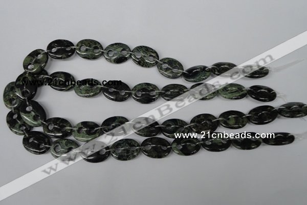 CFG296 15.5 inches 15*20mm carved oval kambaba jasper beads