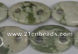 CFG306 15.5 inches 20*30mm carved oval peace stone beads