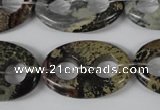 CFG312 15.5 inches 20*30mm carved oval artistic gemstone beads