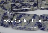 CFG335 15.5 inches 20*30mm carved rectangle sodalite beads