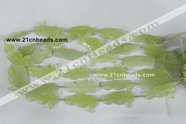 CFG514 15.5 inches 18*34mm carved animal New jade beads