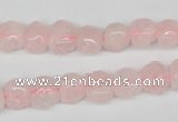 CFG58 15.5 inches 8*10mm carved pig-shaped rose quartz beads