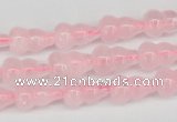 CFG63 15.5 inches 8*13mm carved calabash rose quartz beads