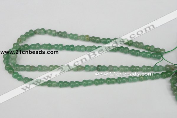 CFG65 15.5 inches 8*13mm carved calabash green aventurine beads