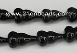 CFG68 15.5 inches 12*20mm carved calabash obsidian gemstone beads