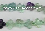 CFG73 15.5 inches 11*11mm carved flower fluorite gemstone beads