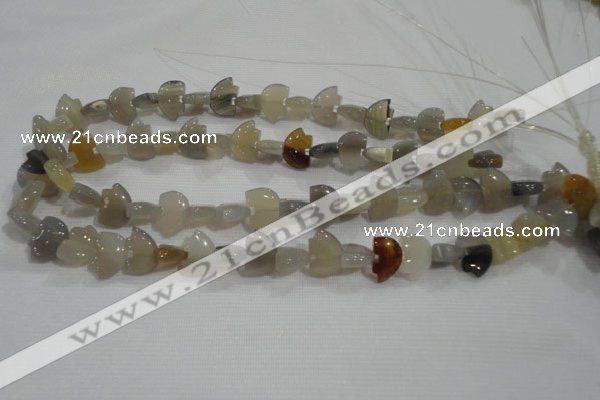 CFG766 15.5 inches 10*15mm carved animal agate gemstone beads