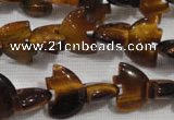 CFG767 15.5 inches 10*15mm carved animal yellow tiger eye beads